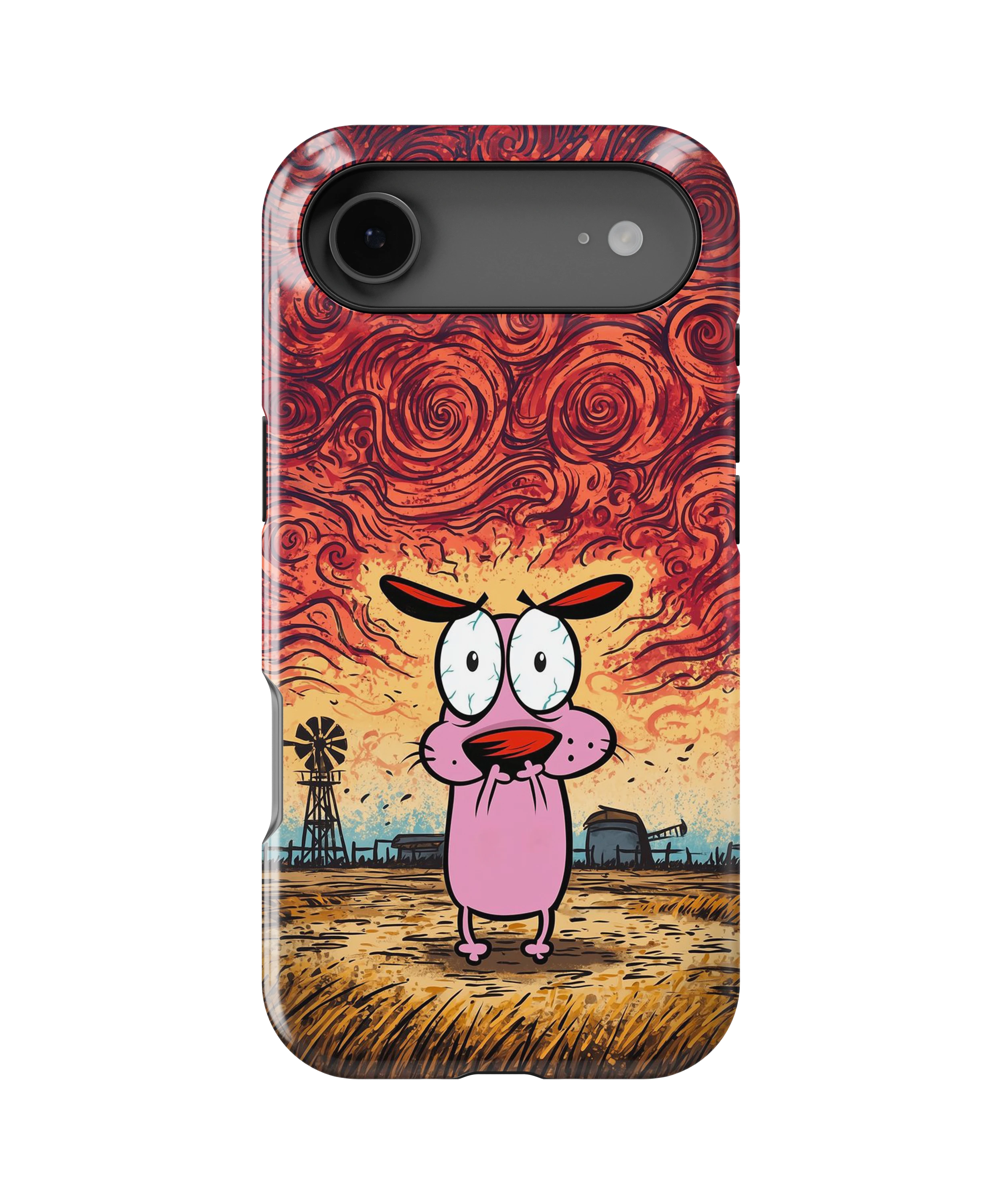 Coque iPhone – Design Courage le Chien