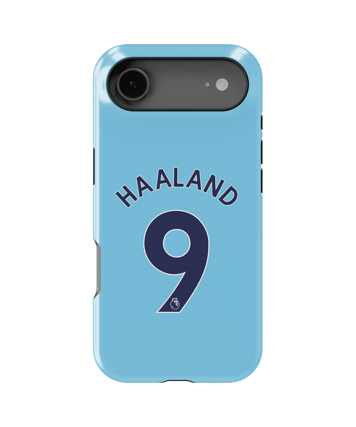 Coque iPhone Haaland – Design Bleu | Manchester City