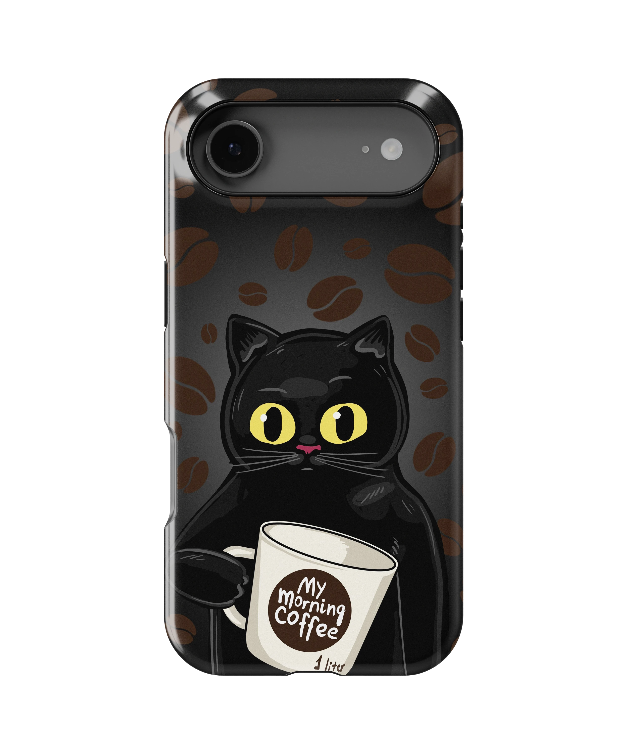 Coque iPhone Chat Café – Avant le café / Après le café