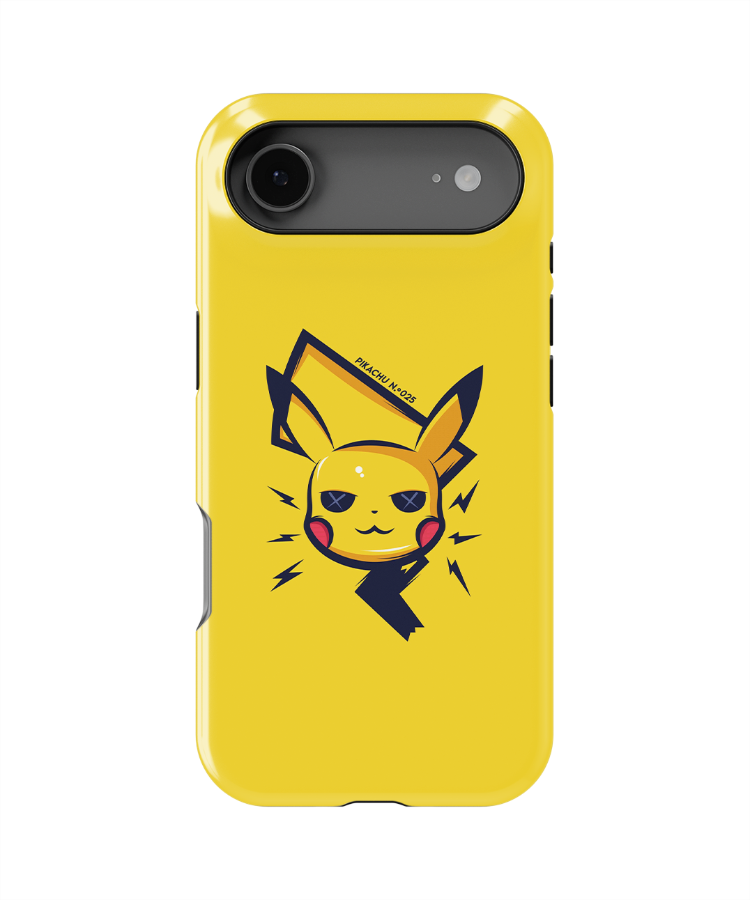 Coque iPhone – Pikachu Minimaliste & Électrique