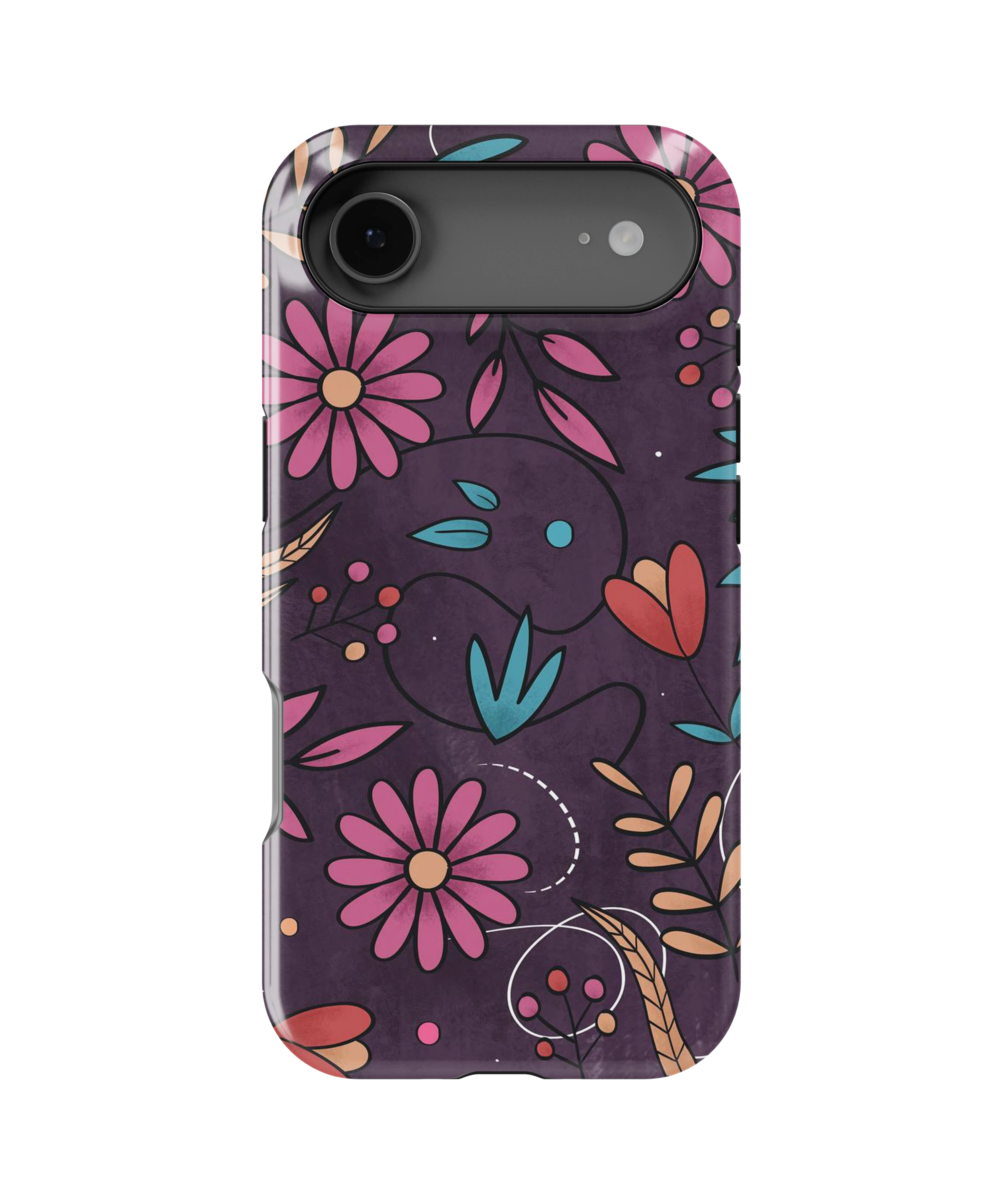 Coque iPhone – Design Floral Élégant & Coloré