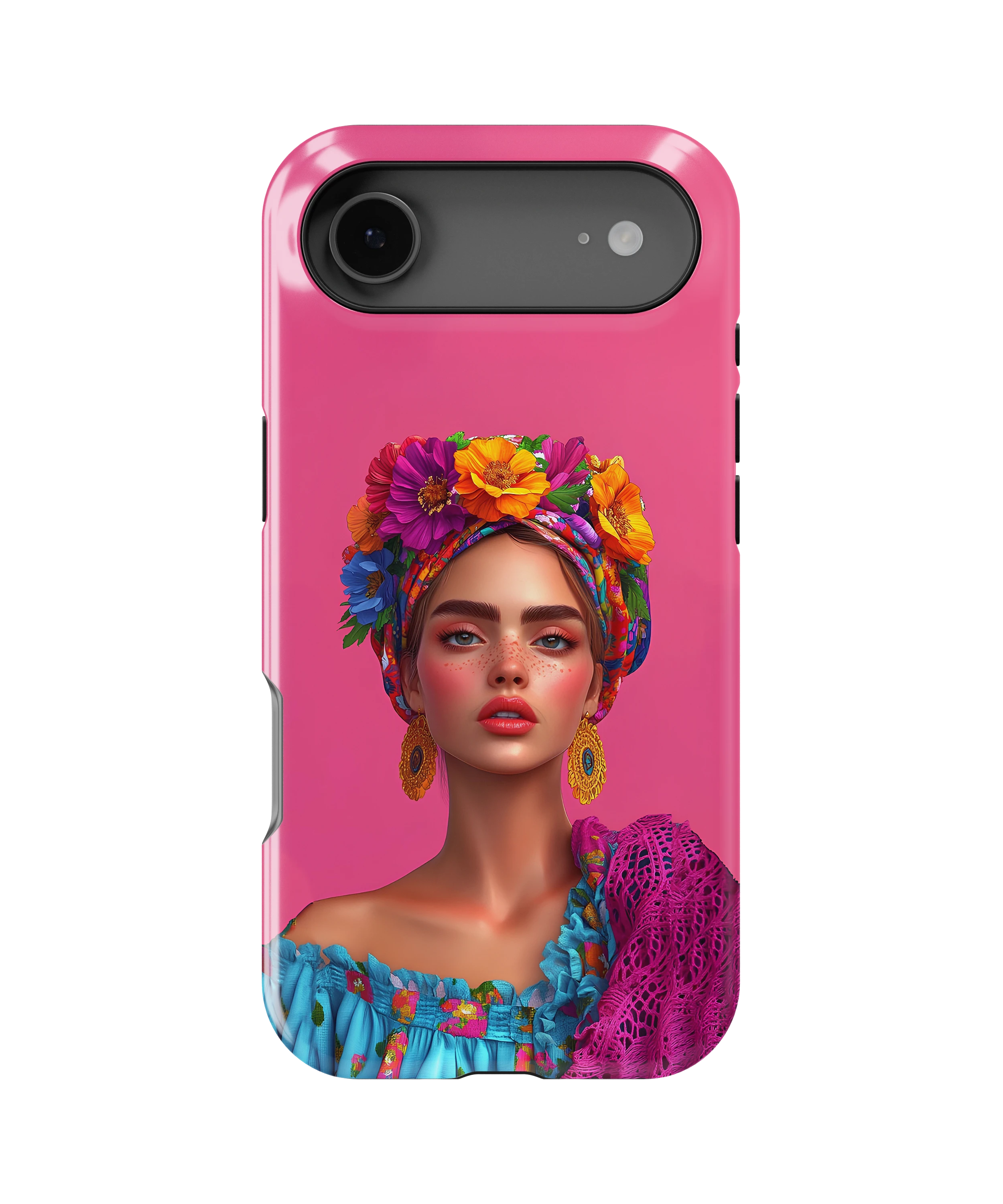 Coque iPhone – Design Femme Fleurie Colorée