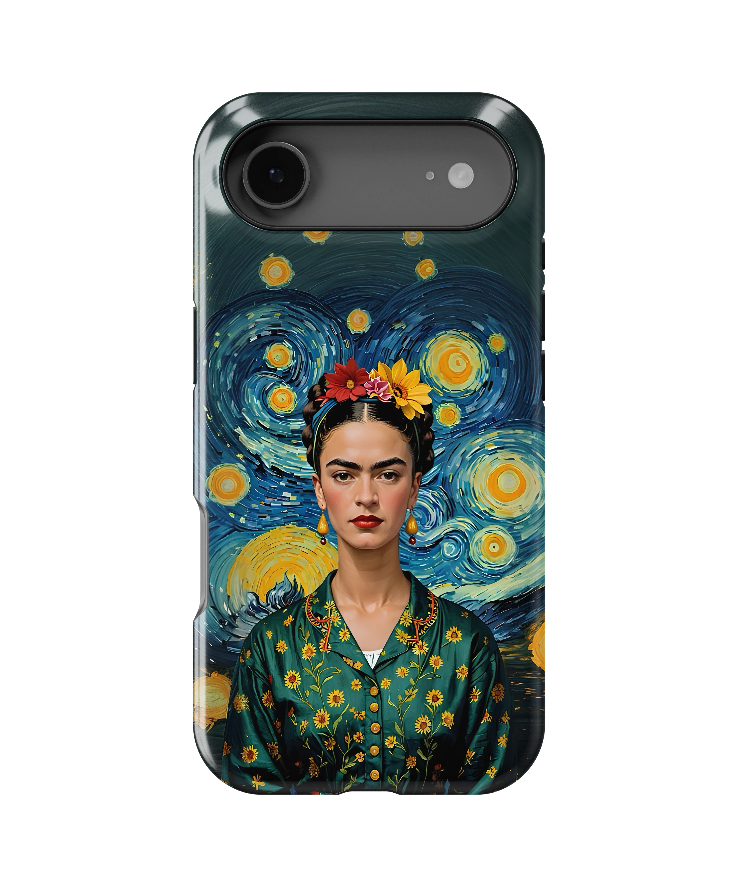 Coque iPhone – Portrait Artistique Inspiré de Frida Kahlo