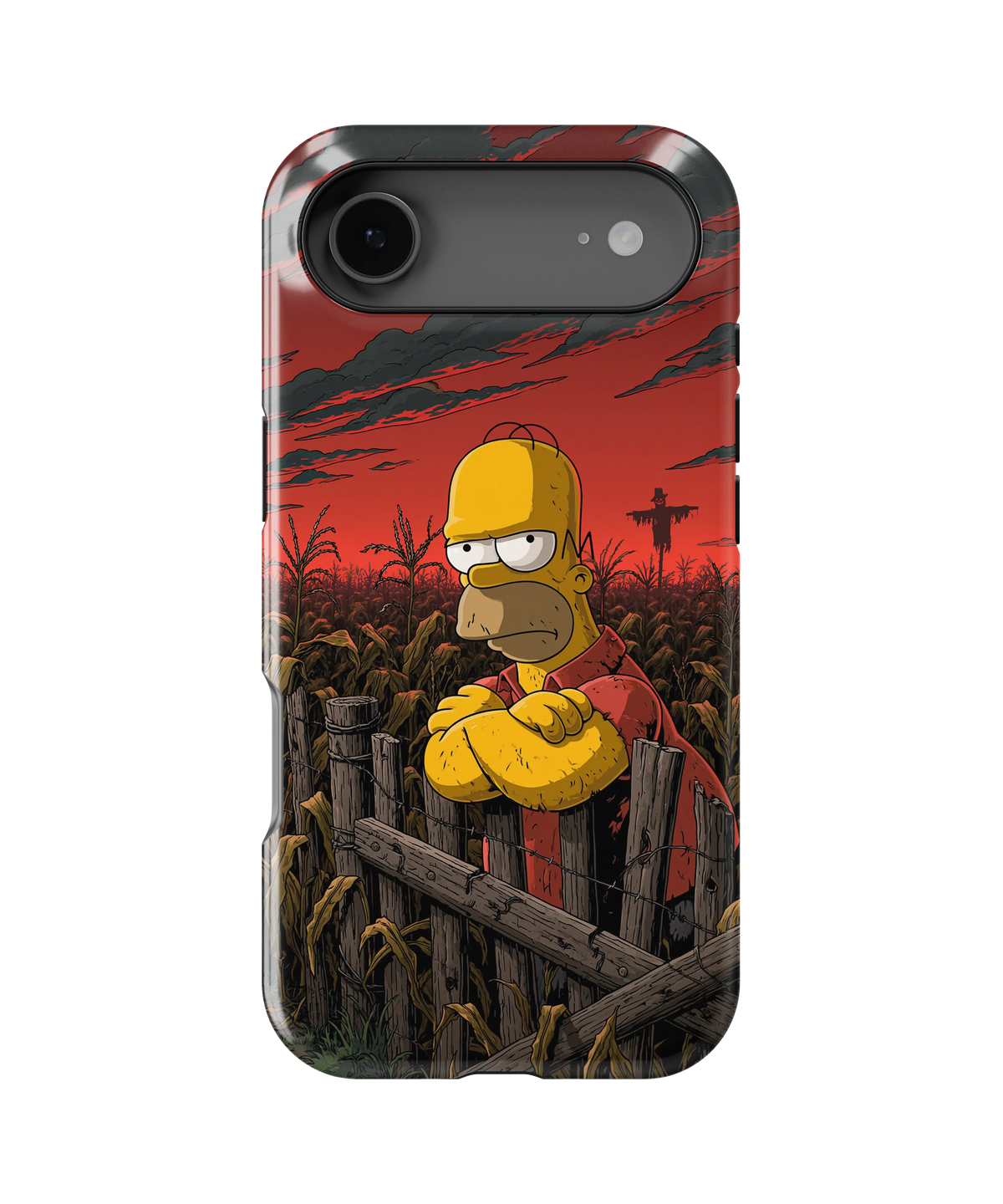 Coque iPhone Homer Simpson – Design Dark Red | Les Simpson