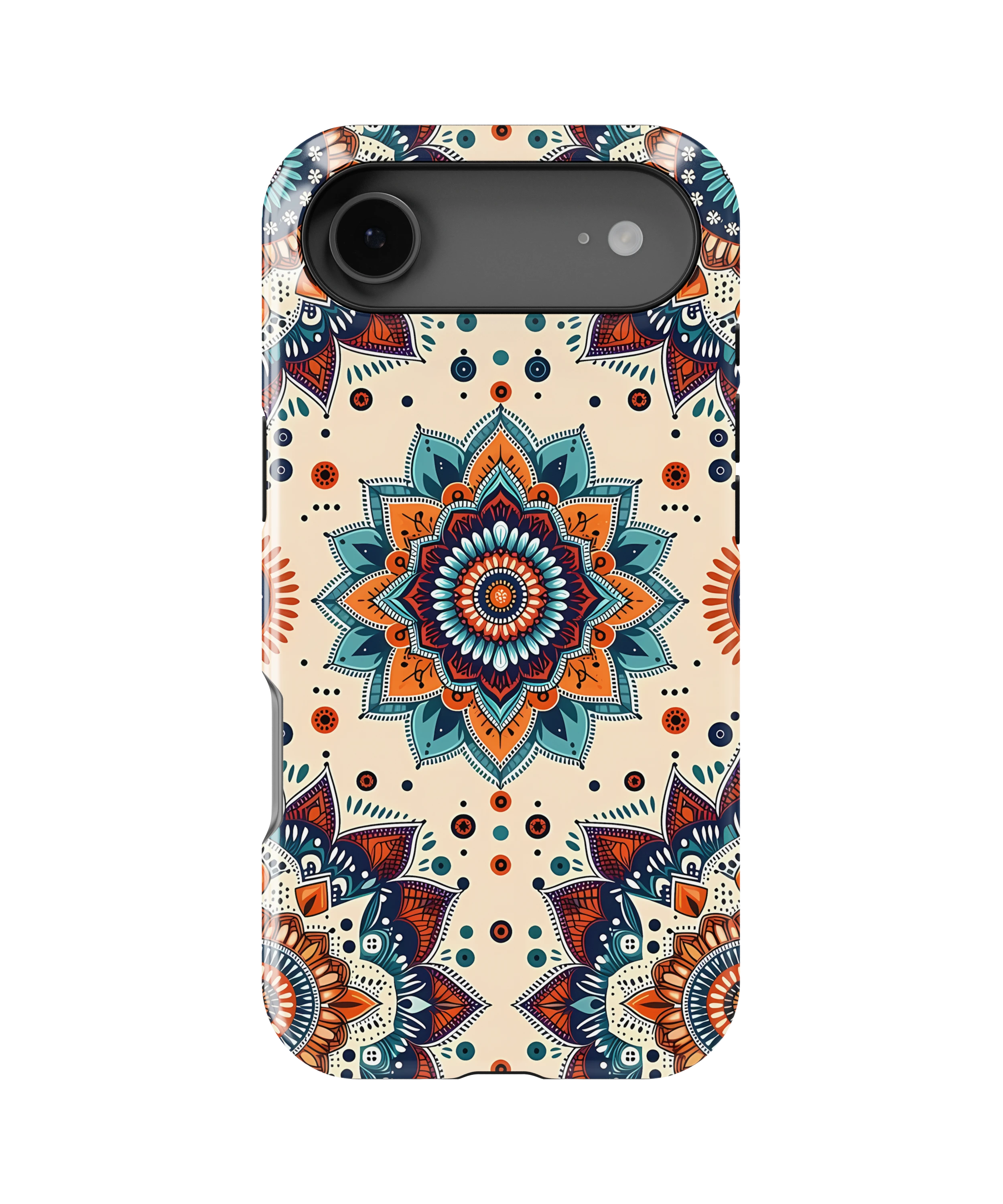 Coque iPhone – Mandala Coloré Style Bohème & Ethnique