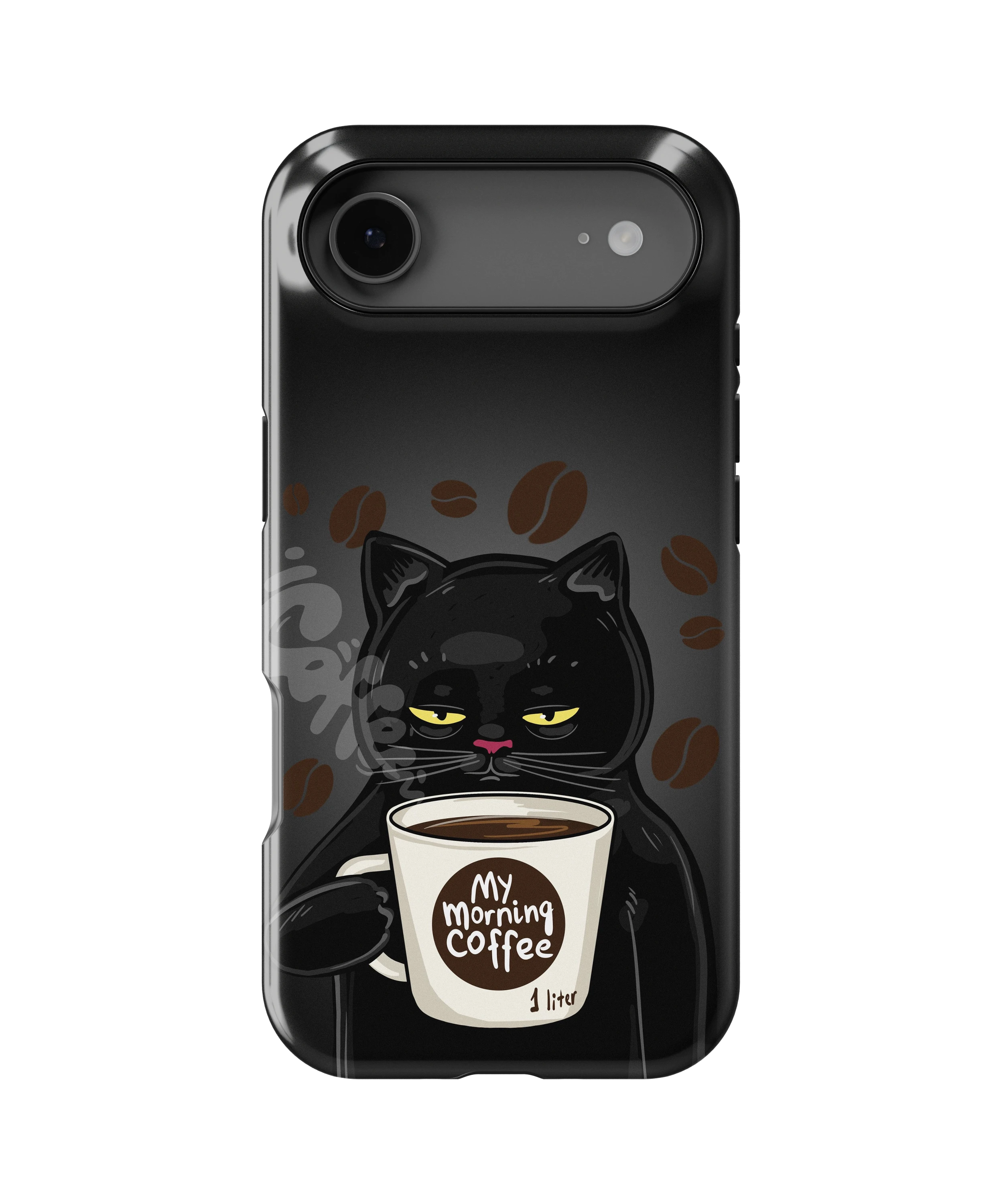 Coque iPhone Chat Café – Avant le café / Après le café