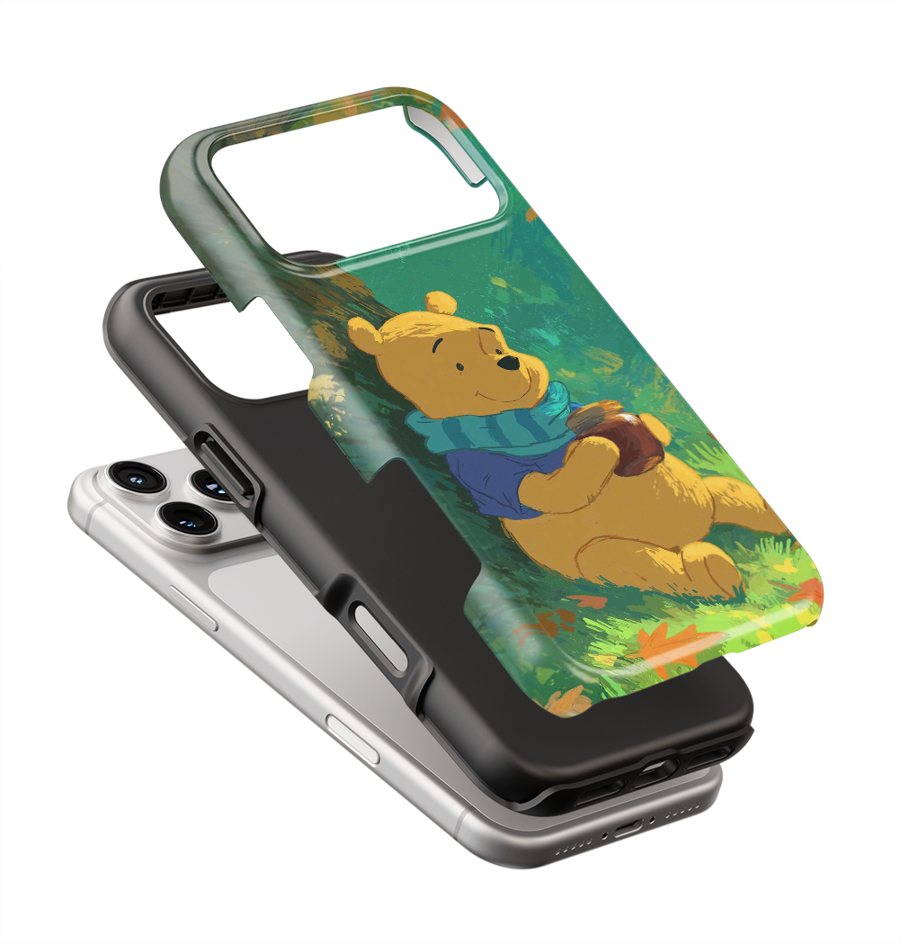 Coque iPhone – Ours Mignon & Ambiance Nature