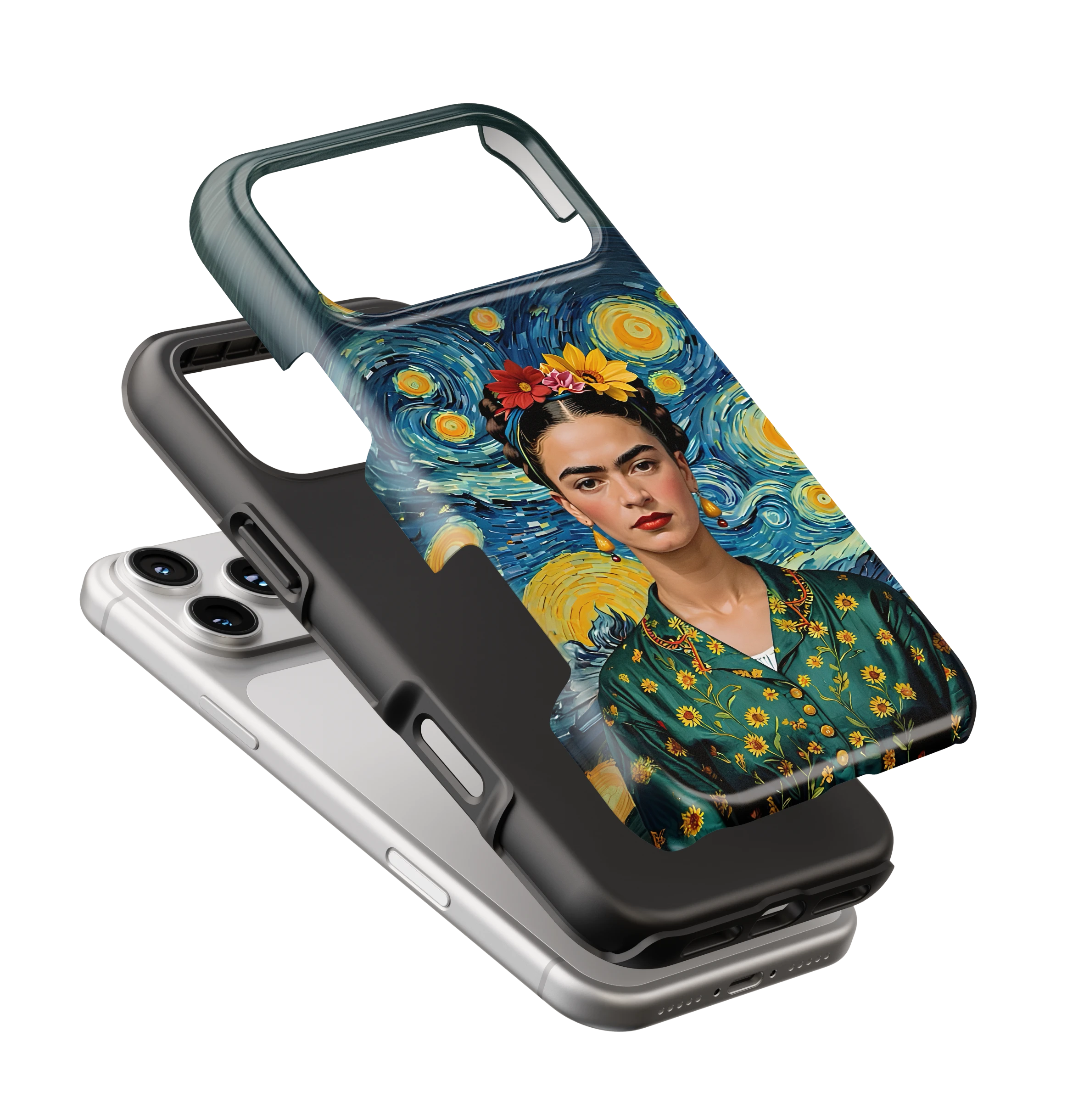 Coque iPhone – Portrait Artistique Inspiré de Frida Kahlo