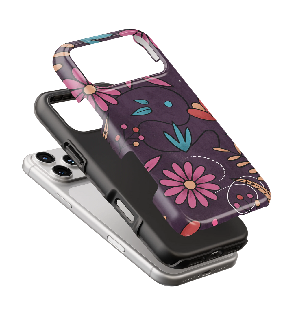 Coque iPhone – Design Floral Élégant & Coloré