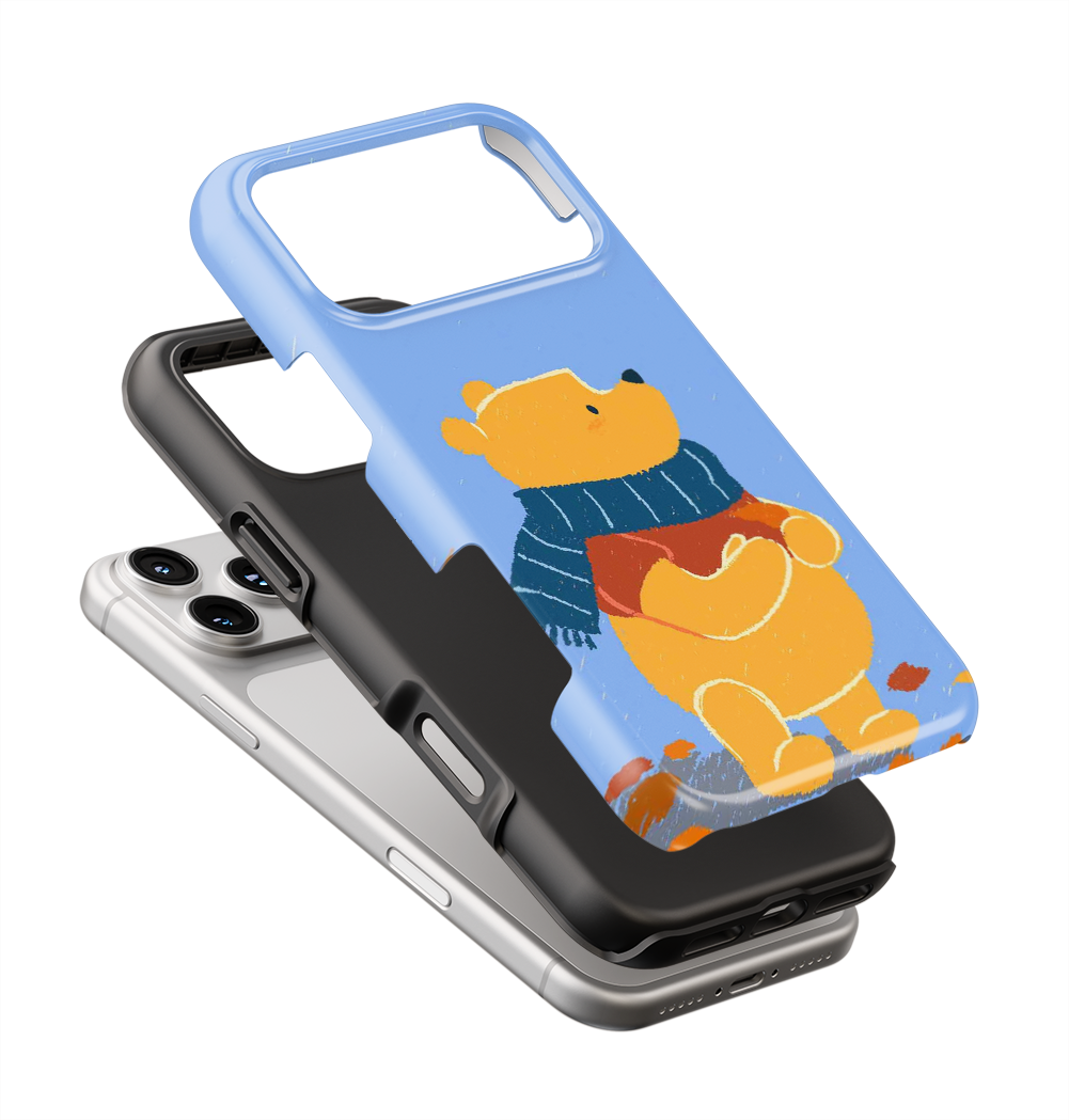 Coque iPhone – Ours Mignon Style Automne