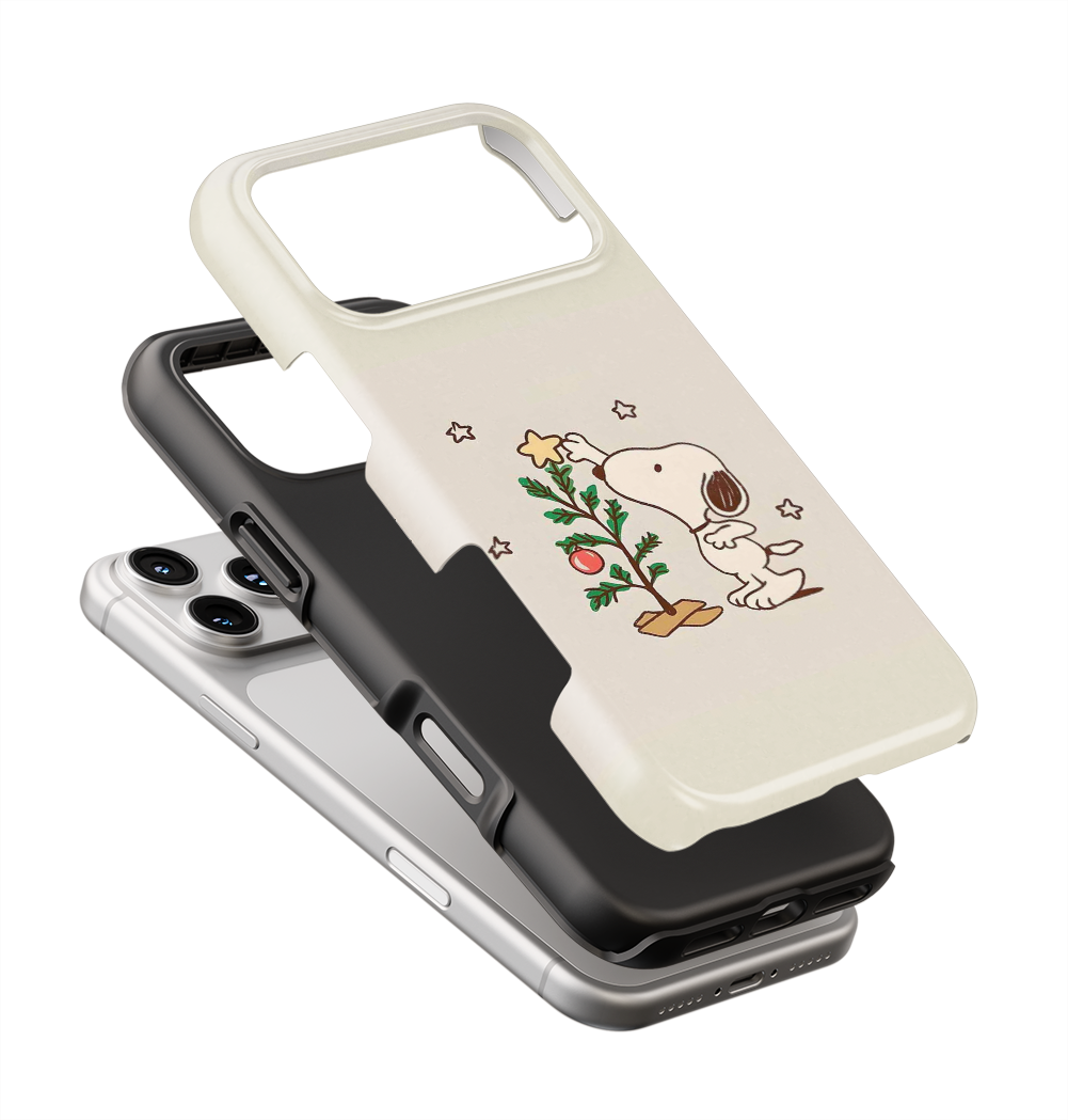 Coque iPhone – Snoopy Noël Minimaliste
