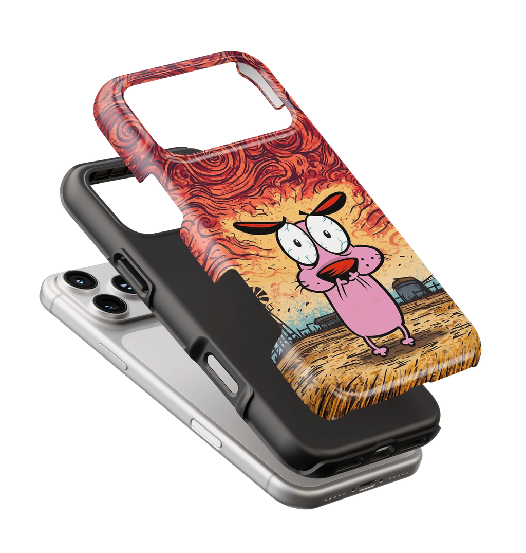 Coque iPhone – Design Courage le Chien