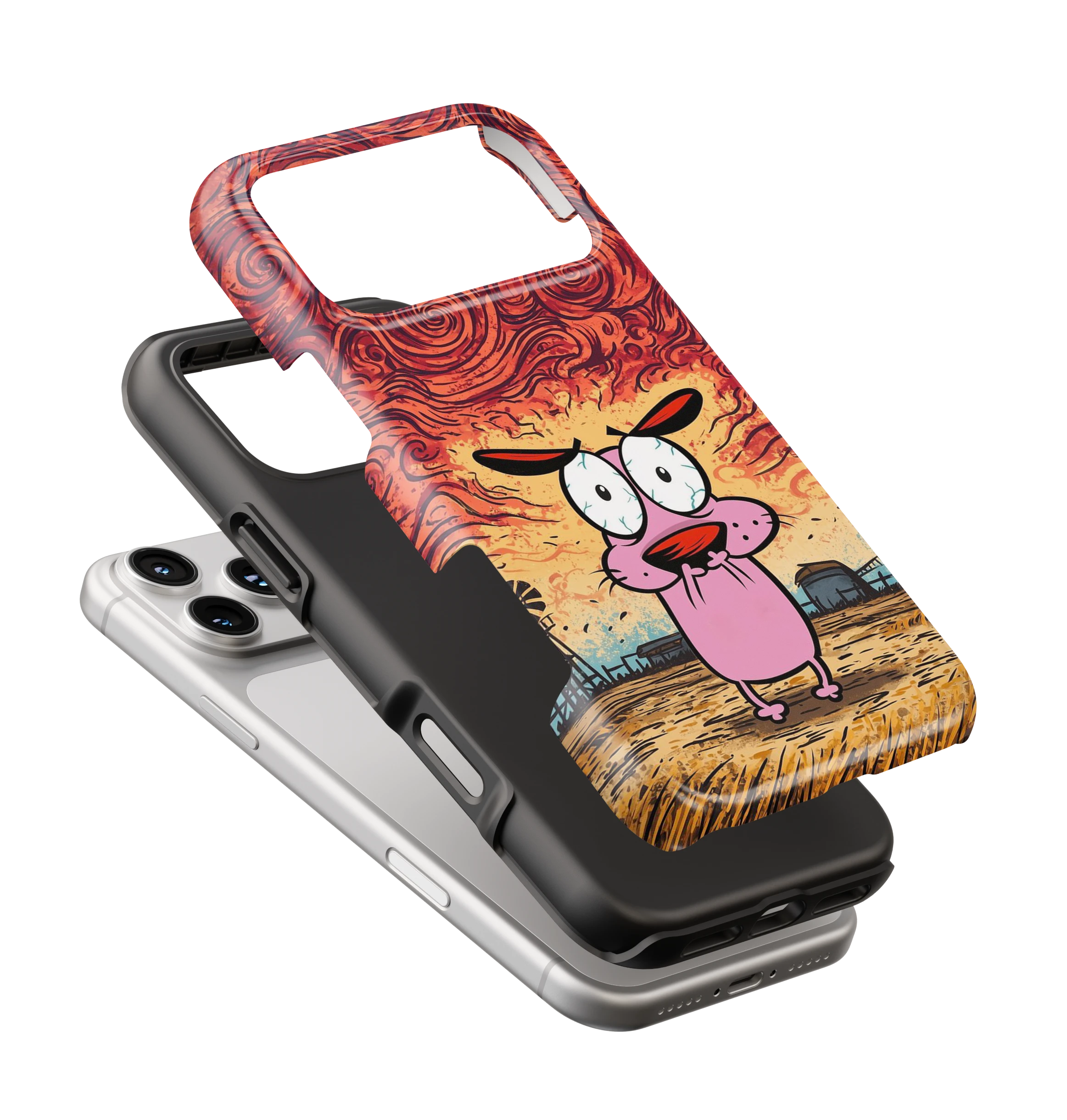 Coque iPhone – Design Courage le Chien