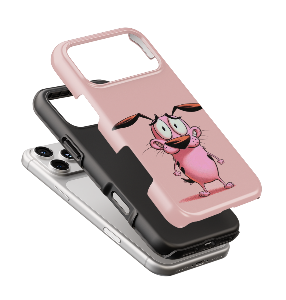 Coque iPhone – Design Courage le Chien
