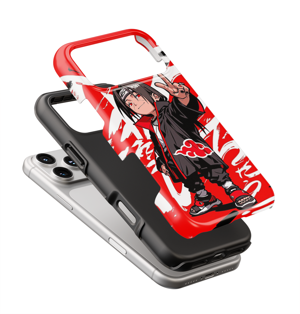 Coque iPhone Anime – Itachi Uchiha Akatsuki Style