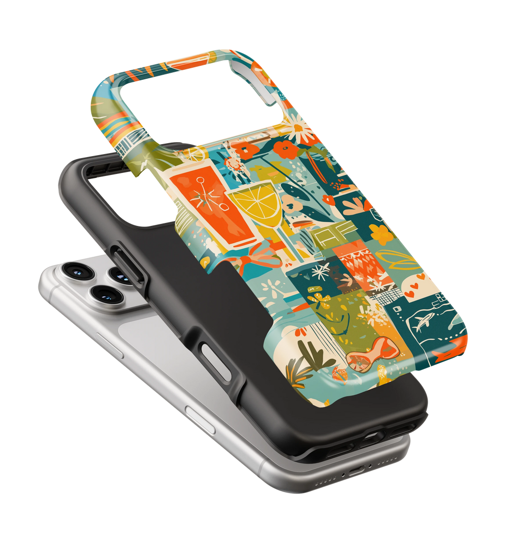 Coque iPhone – Design Summer Coloré & Lifestyle Tropical