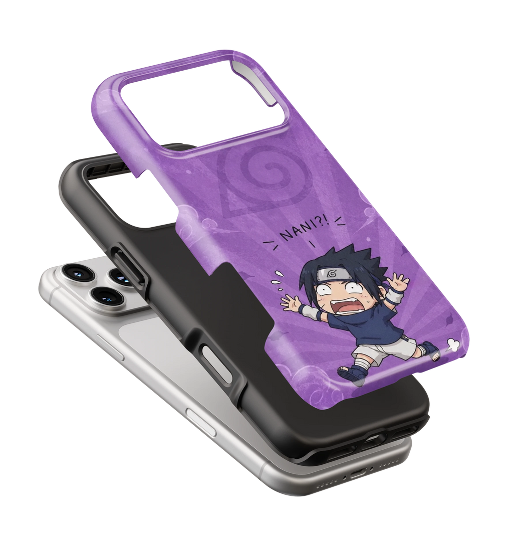 Coque iPhone Sasuke – Design NANI?! | Naruto