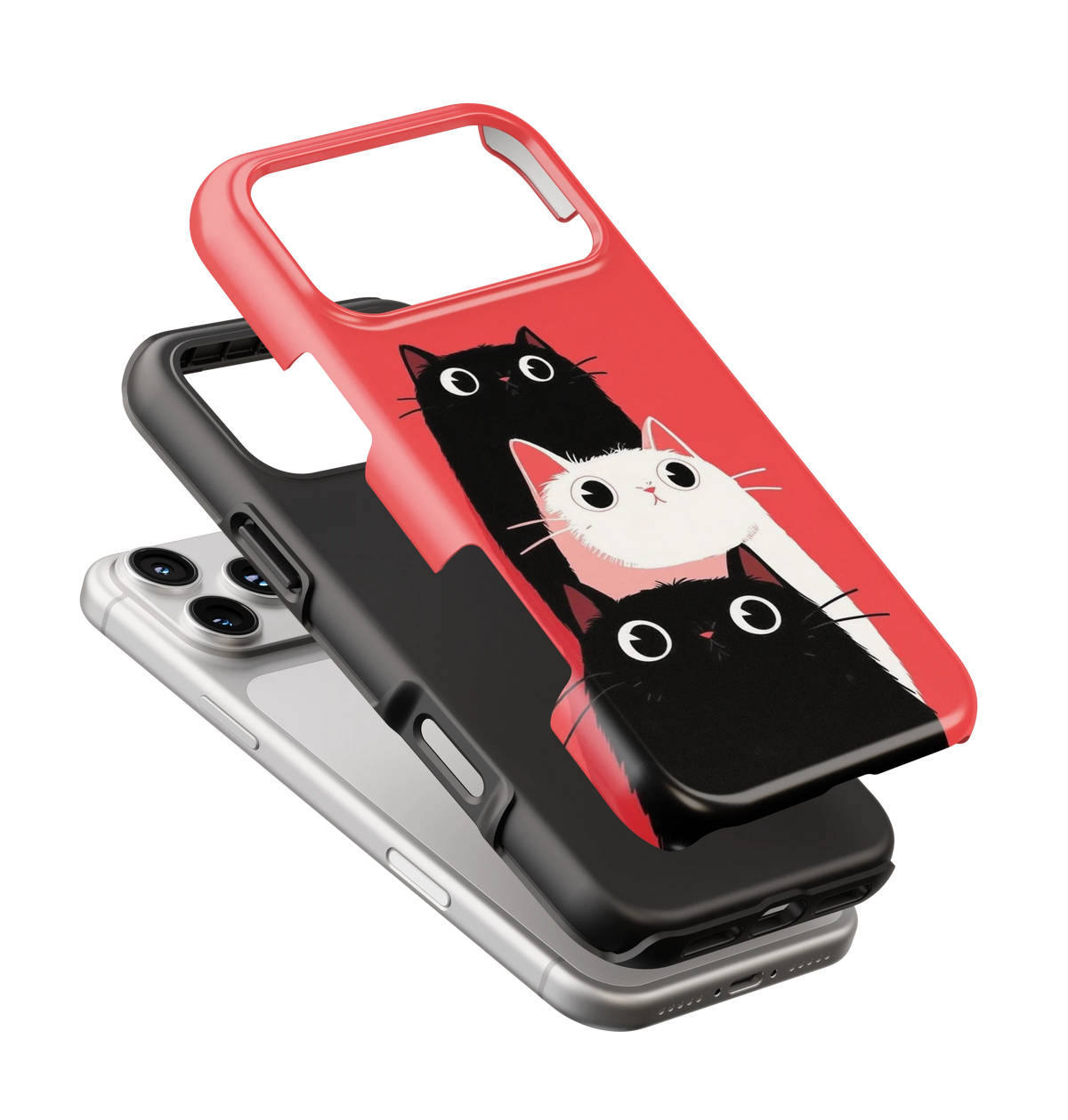 Coque iPhone – Trio de Chats