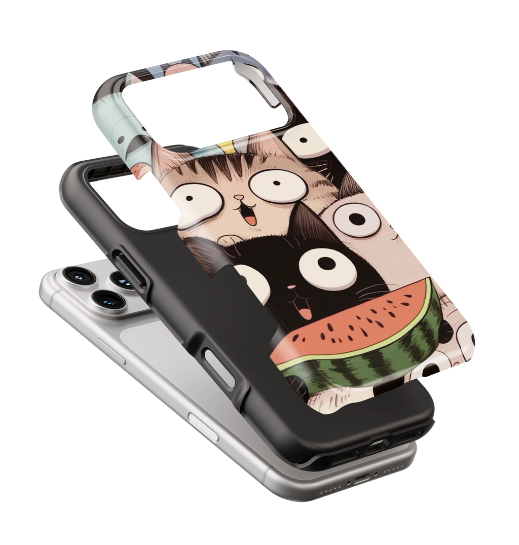 Coque iPhone Crazy Cats – Watermelon