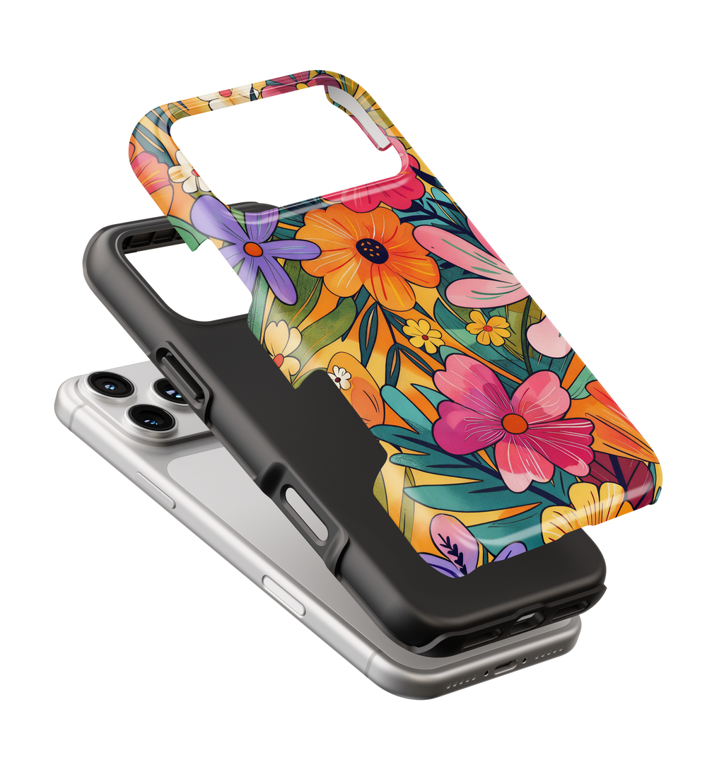 Coque iPhone – Design Floral Coloré