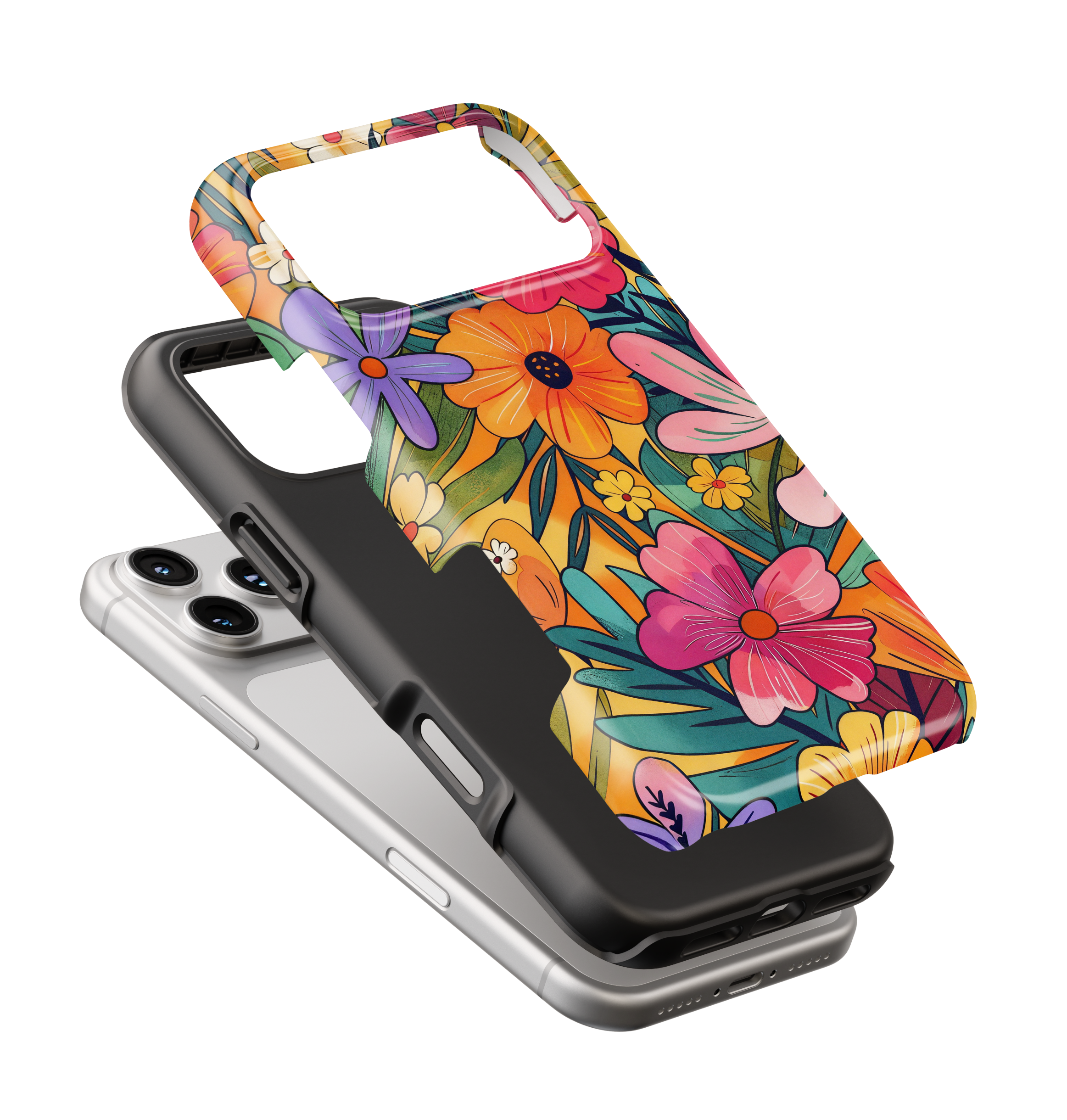 Coque iPhone – Design Floral Coloré