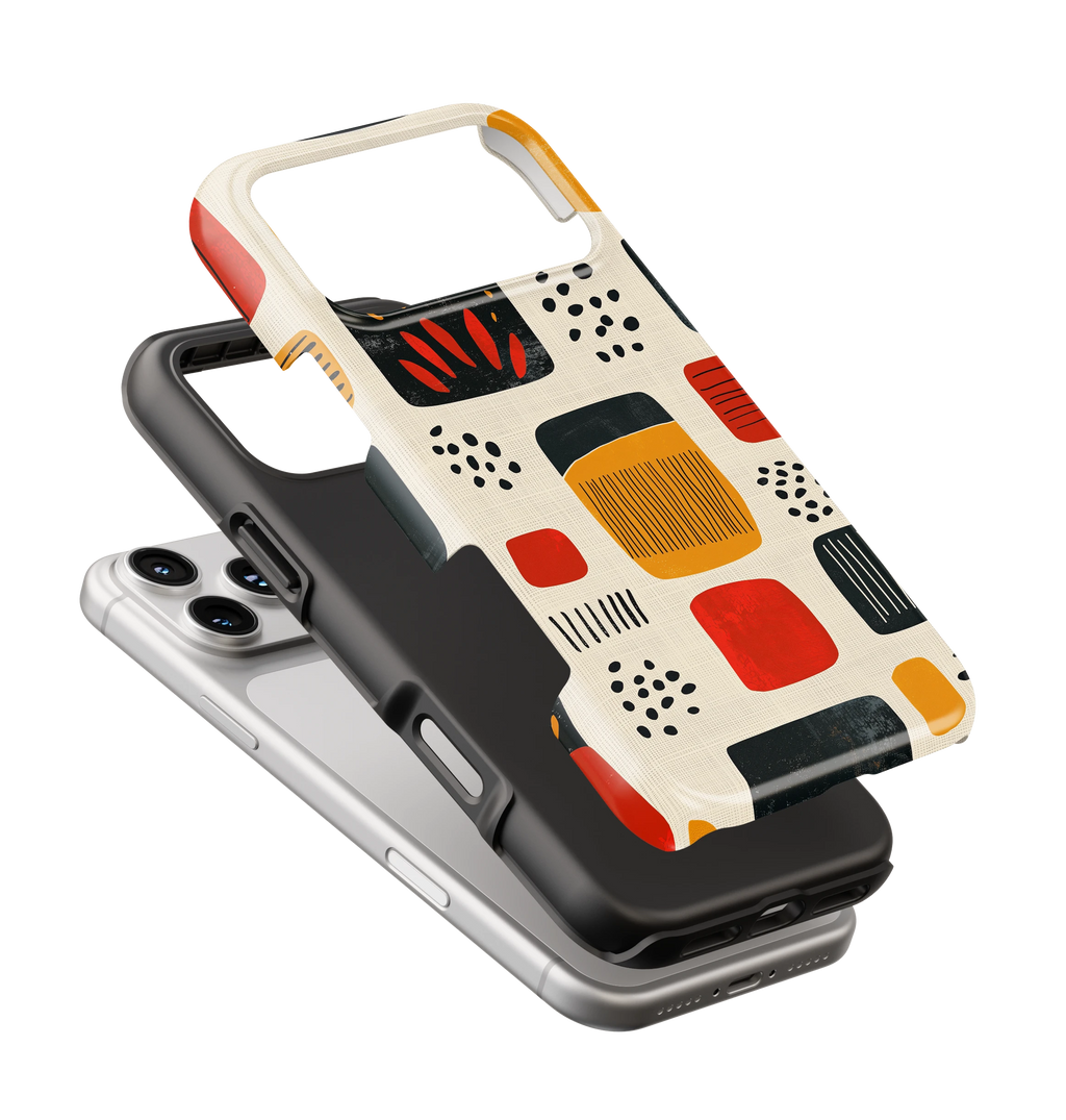 Coque iPhone – Design Abstrait Géométrique