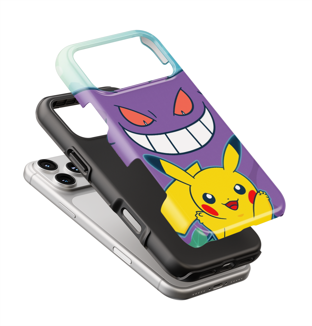 Coque iPhone – Pikachu & Gengar Fun & Gaming
