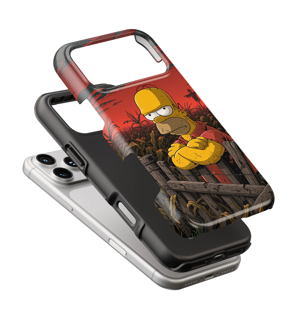 Coque iPhone Homer Simpson – Design Dark Red | Les Simpson