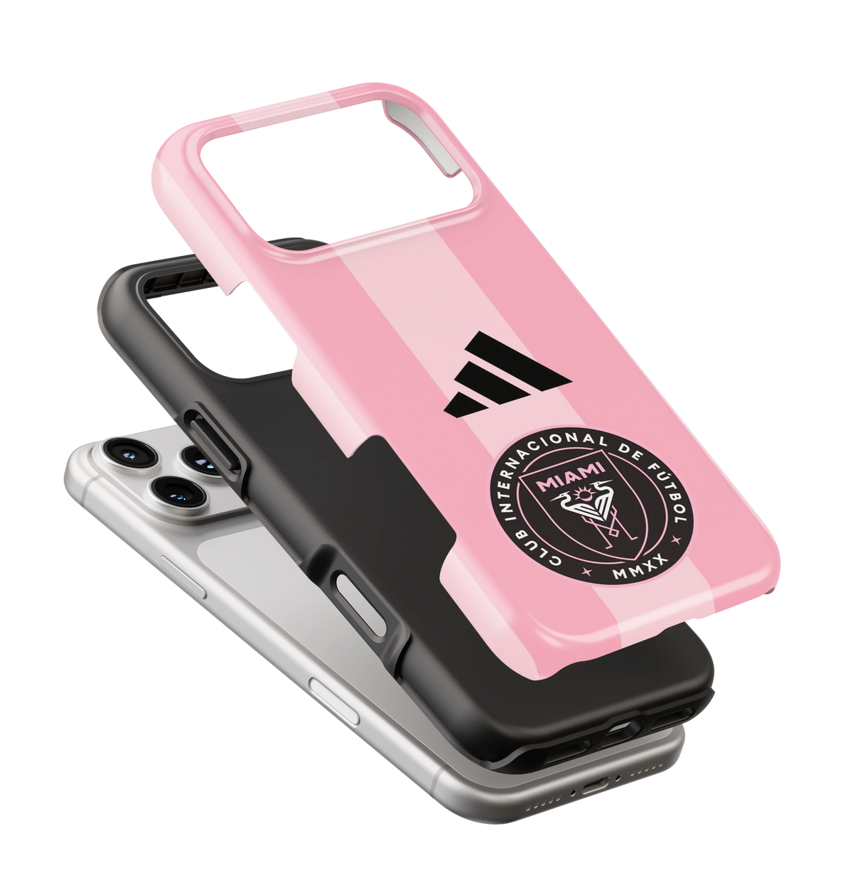Coque iPhone Miami – Design Pink Stripes | Inter Miami