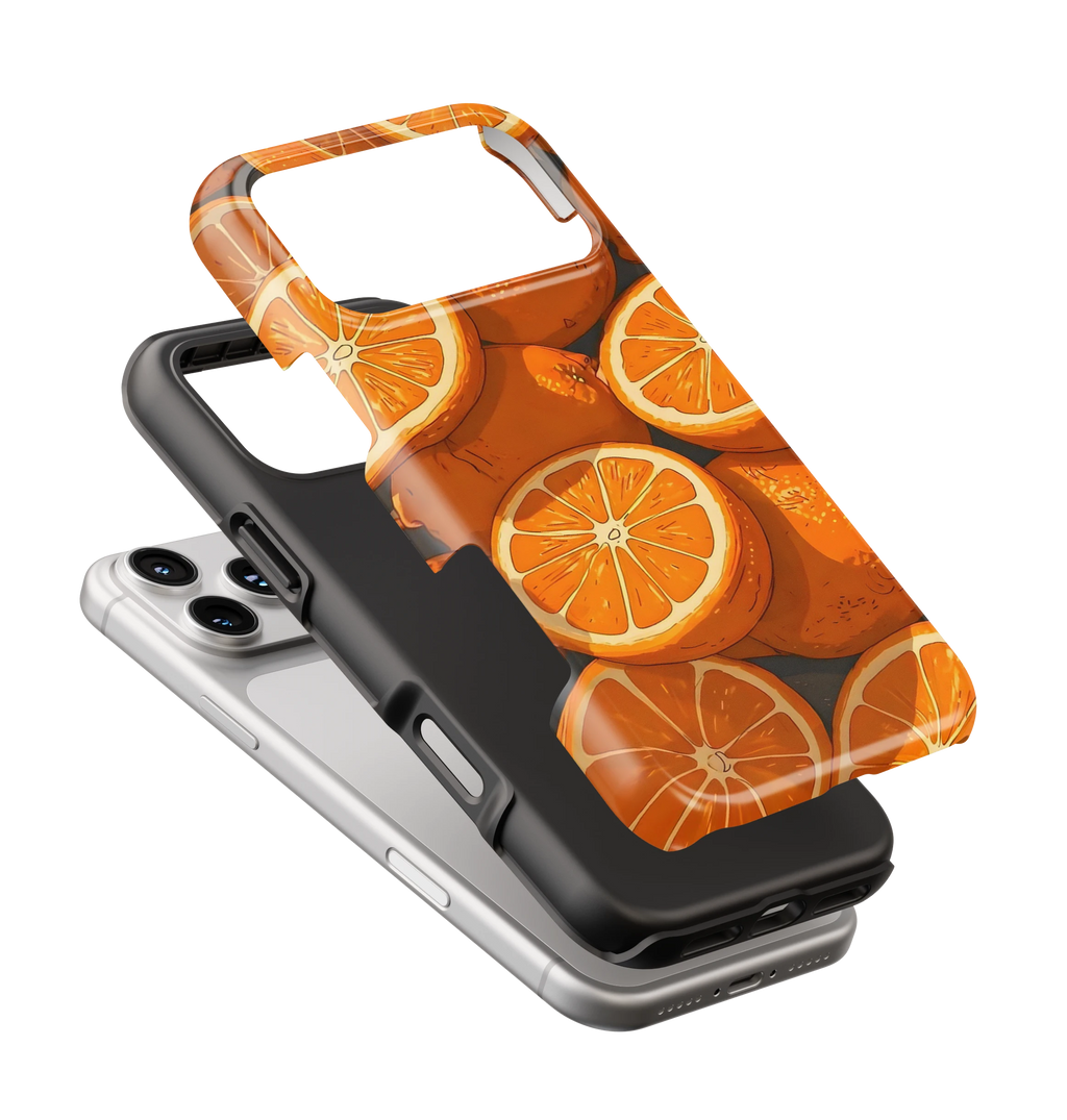 Coque iPhone Motif Oranges Fraîches