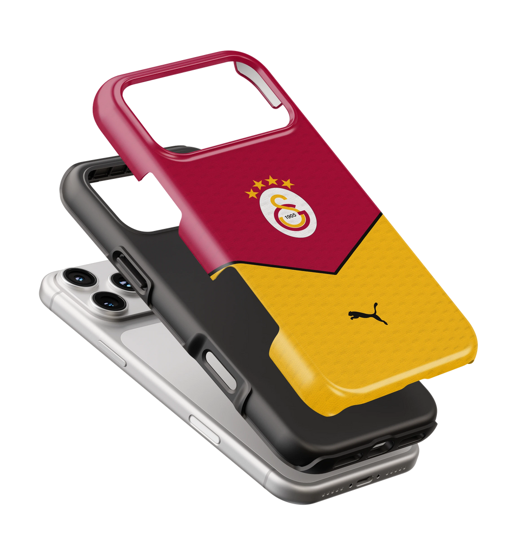 Coque iPhone – Style Maillot Galatasaray Rouge & Jaune