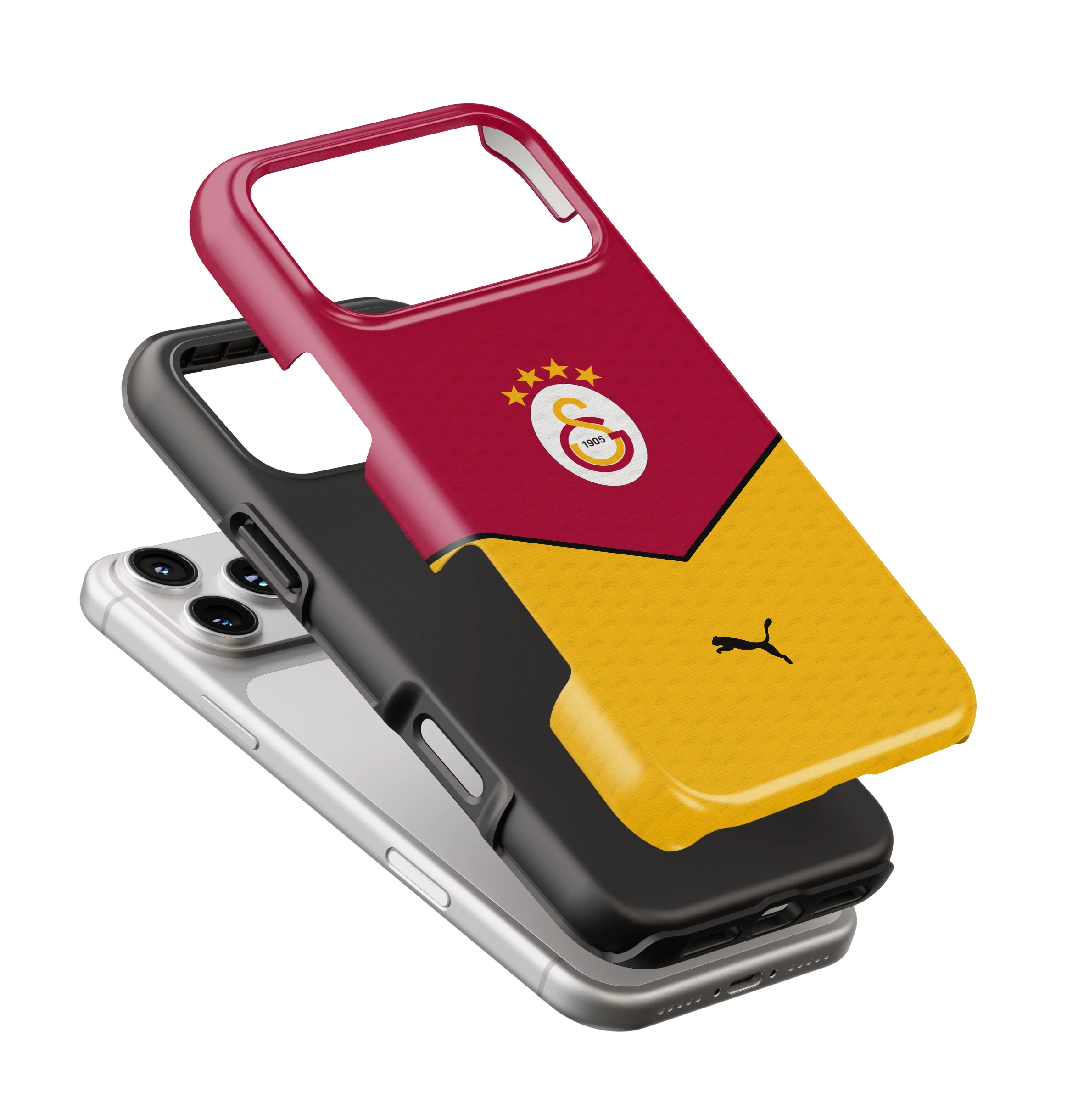 Coque iPhone – Style Maillot Galatasaray Rouge & Jaune