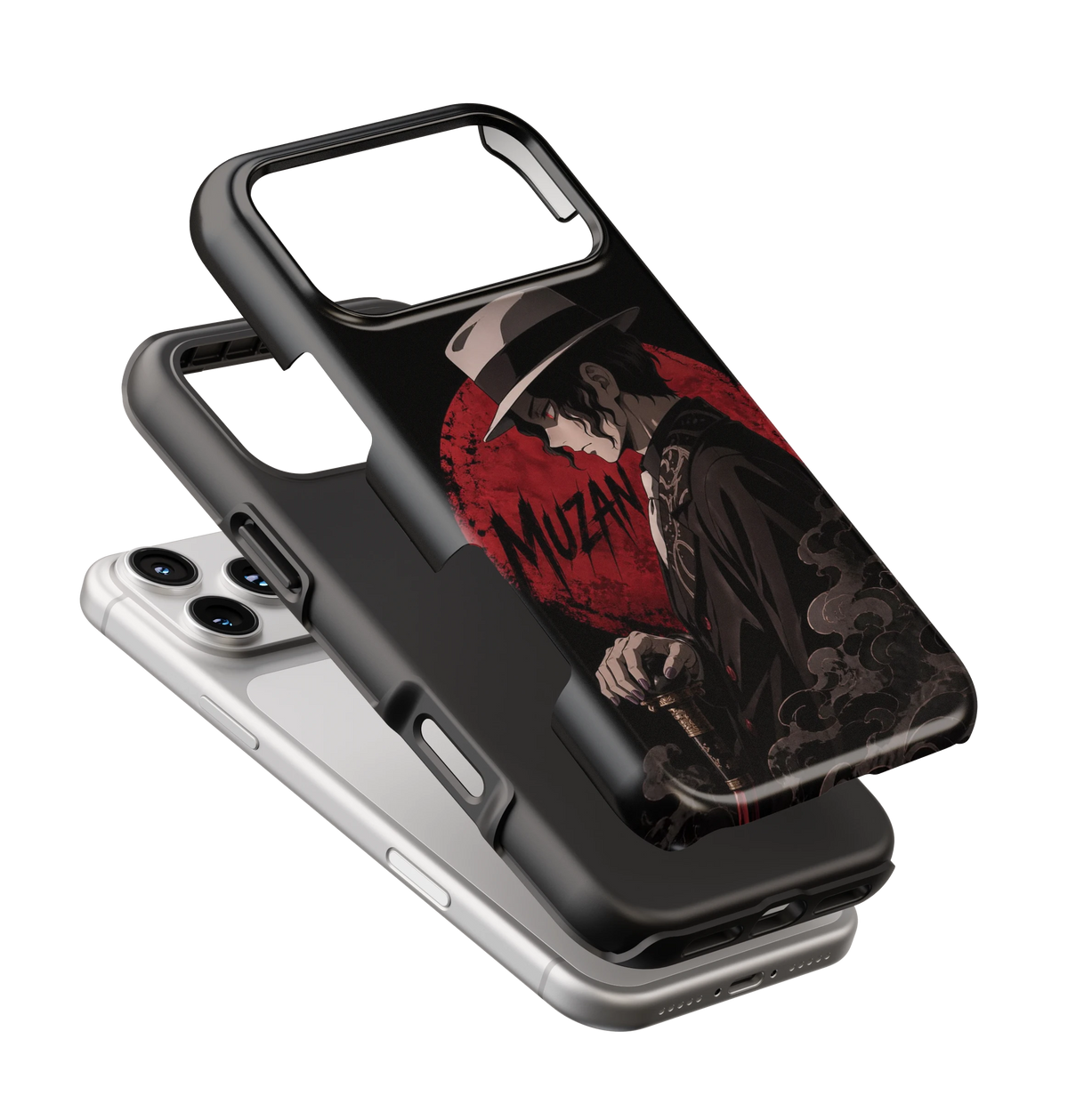 Coque iPhone – Muzan Kibutsuji Red Moon | Demon Slayer