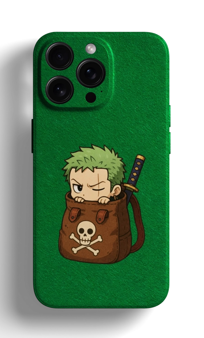 Coque iPhone Zoro dans un Sac de Pirate – Image 1