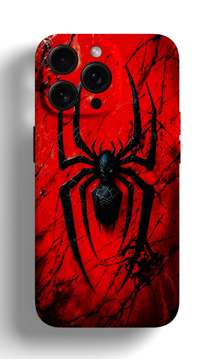 Coque iPhone avec un Design de Spider-Man sur Fond Rouge – Image 1