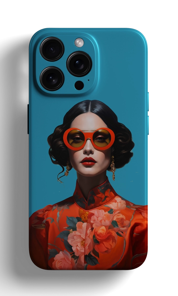 Coque iPhone avec un Portrait de Femme Élégante – Image 1