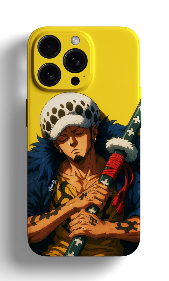 Coque iPhone Trafalgar Law Design Élégant d'One Piece – Image 1