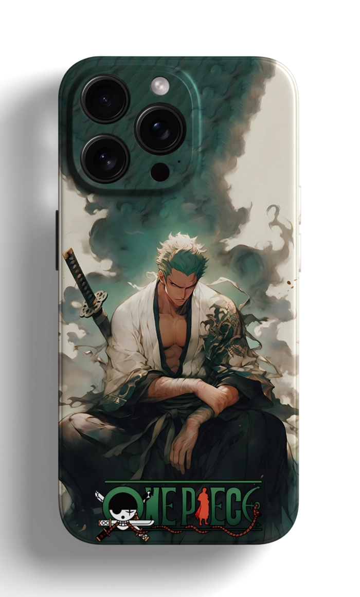 Coque iPhone Zoro de One Piece en Style Artistique – Image 1