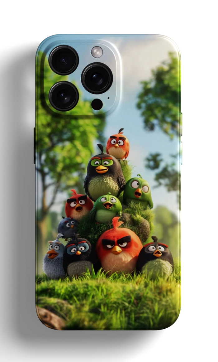 Coque iPhone - Angry Birds en Pyramide – Image 1