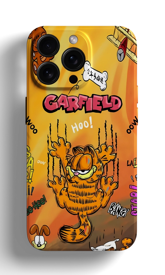 Coque iPhone - Garfield avec des Graphismes Colorés – Image 1