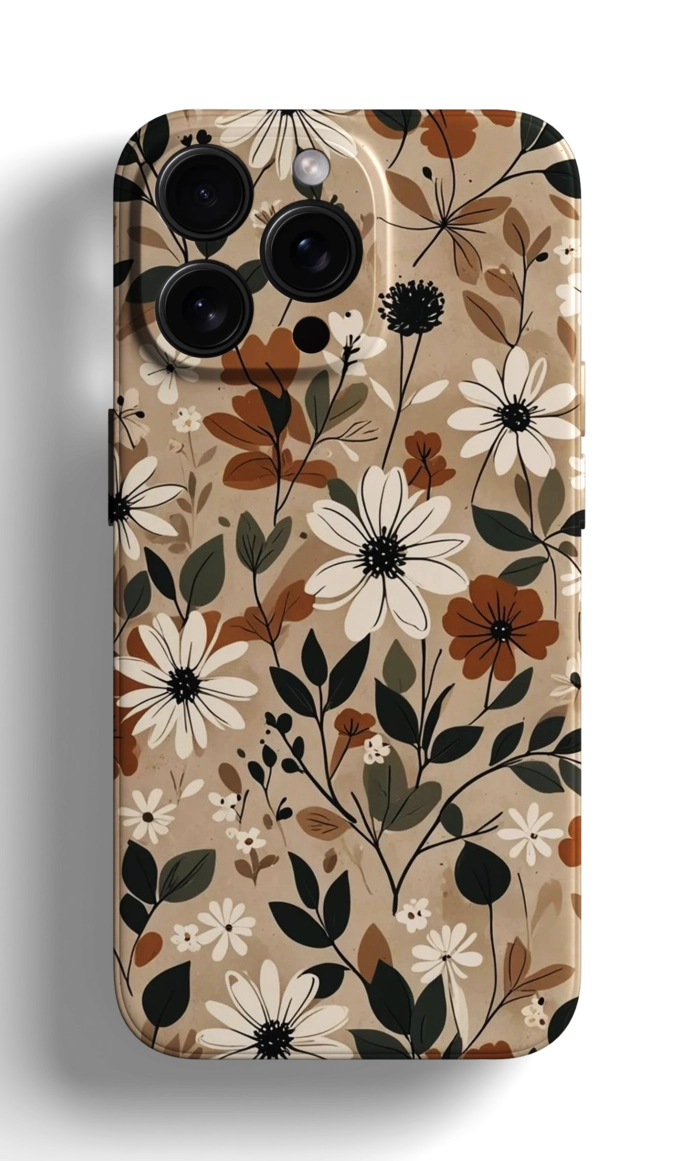 Coque iPhone avec un Motif Floral – Image 1
